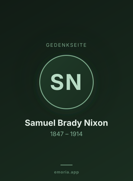 Gedenkportrait von Samuel Brady Nixon