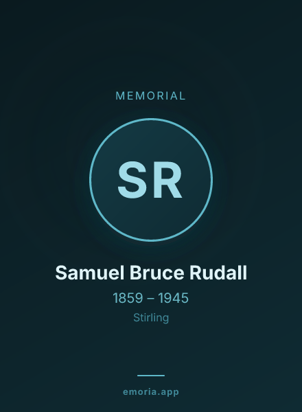Memorial portrait of Samuel Bruce Rudall