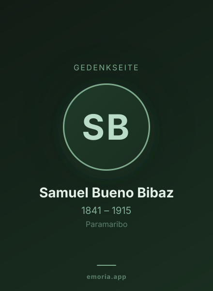 Gedenkportrait von Samuel Bueno Bibaz