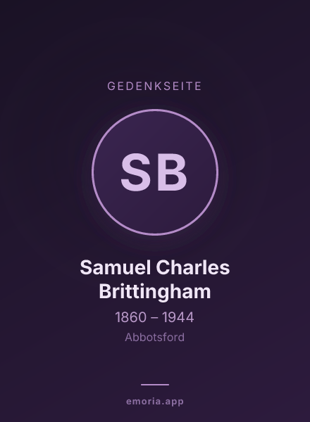 Gedenkportrait von Samuel Charles Brittingham