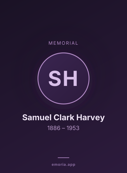 Memorial portrait of Samuel Clark Harvey