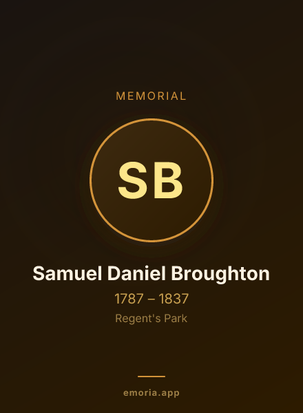 Memorial portrait of Samuel Daniel Broughton