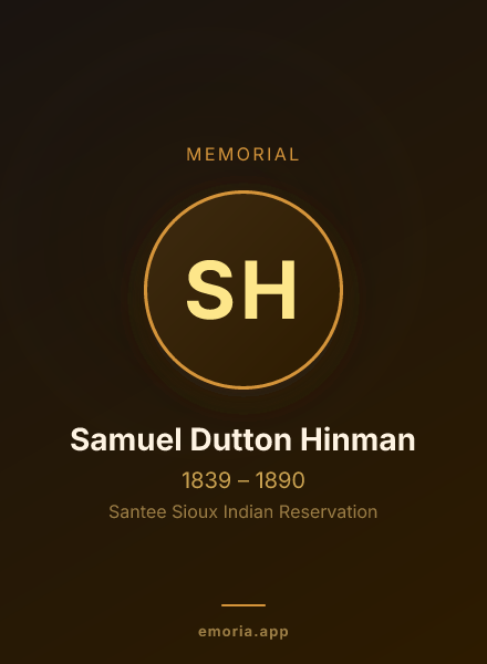 Memorial portrait of Samuel Dutton Hinman