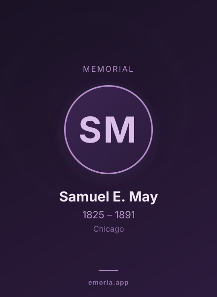 Memorial portrait of Samuel E. May