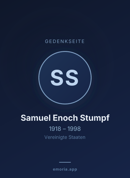 Gedenkportrait von Samuel Enoch Stumpf