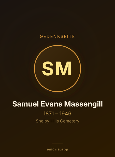 Gedenkportrait von Samuel Evans Massengill