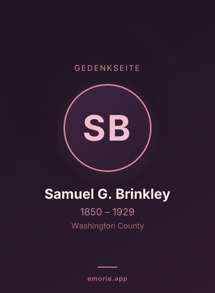 Gedenkportrait von Samuel G. Brinkley