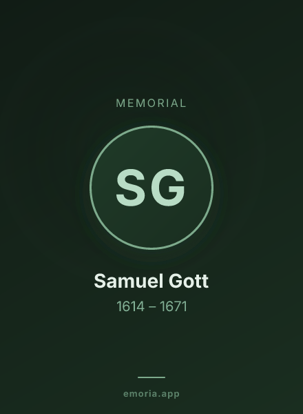 Memorial portrait of Samuel Gott