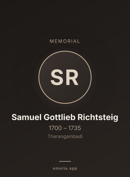 Memorial portrait of Samuel Gottlieb Richtsteig