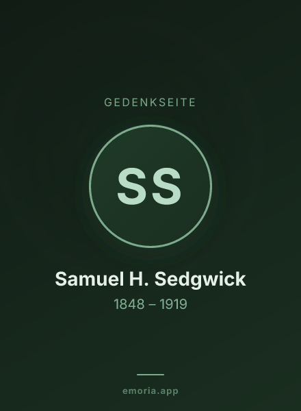 Gedenkportrait von Samuel H. Sedgwick