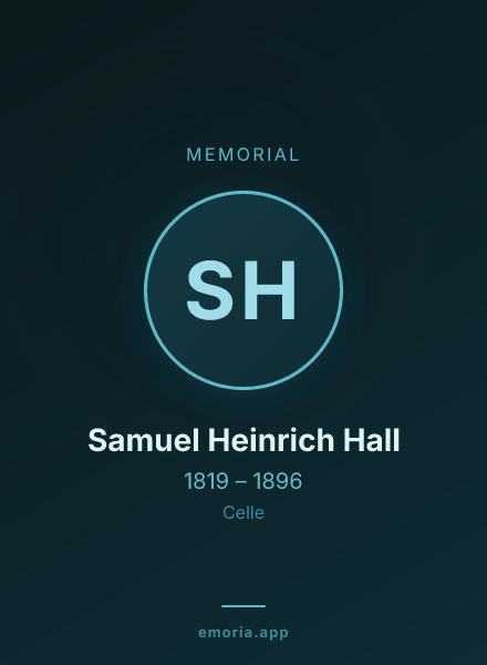 Memorial portrait of Samuel Heinrich Hall