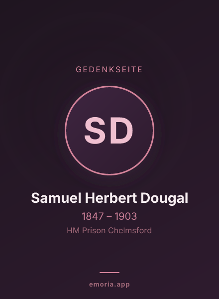 Gedenkportrait von Samuel Herbert Dougal