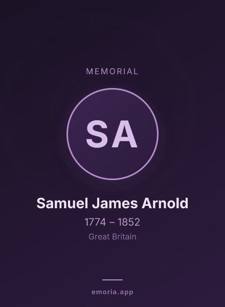 Memorial portrait of Samuel James Arnold