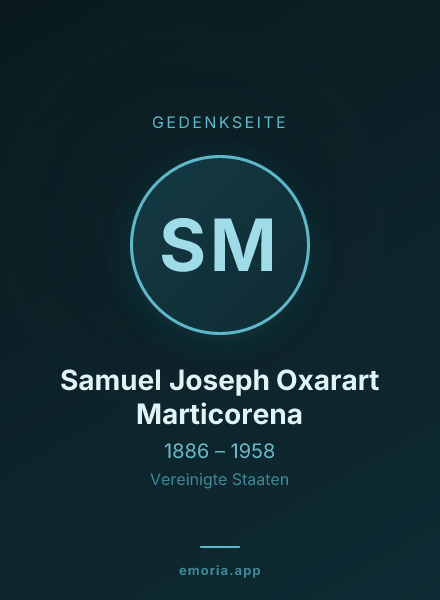 Gedenkportrait von Samuel Joseph Oxarart Marticorena