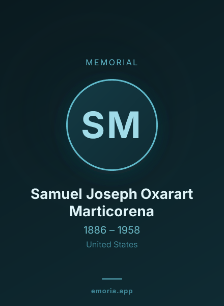 Memorial portrait of Samuel Joseph Oxarart Marticorena