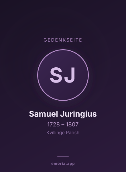 Gedenkportrait von Samuel Juringius