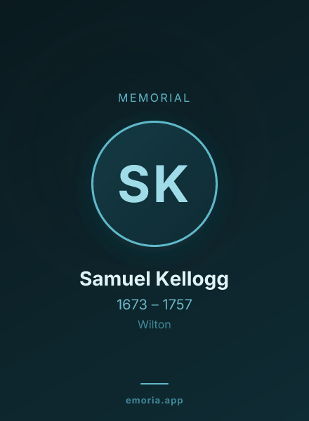Memorial portrait of Samuel Kellogg