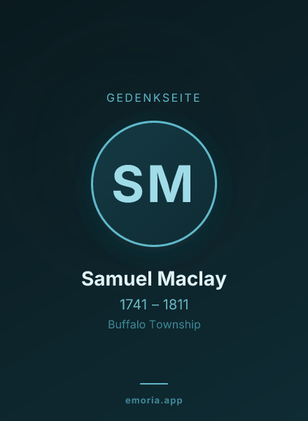 Gedenkportrait von Samuel Maclay