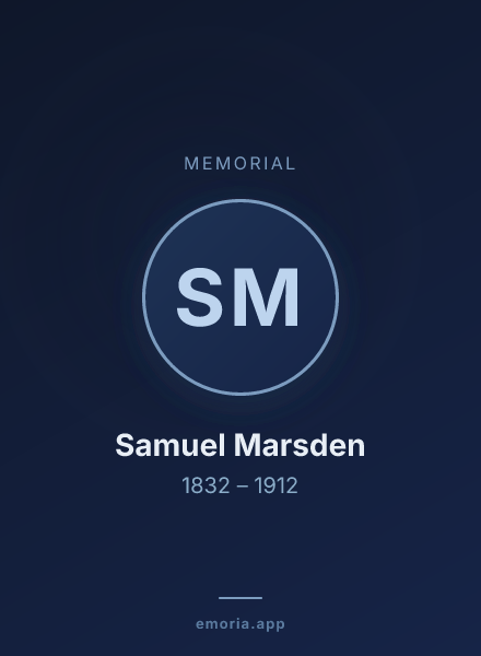 Memorial portrait of Samuel Marsden