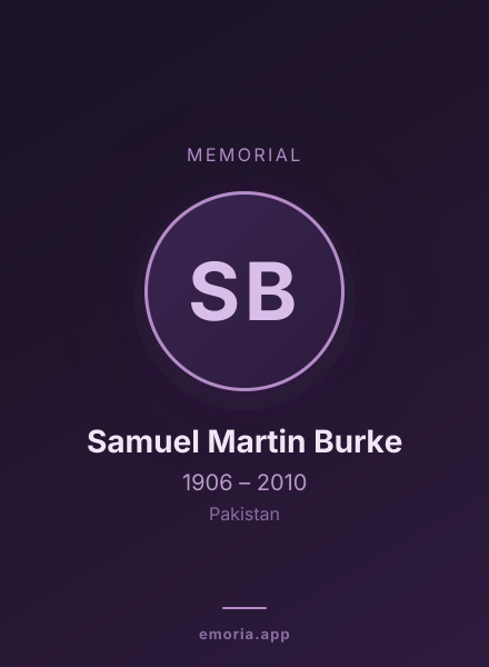 Memorial portrait of Samuel Martin Burke