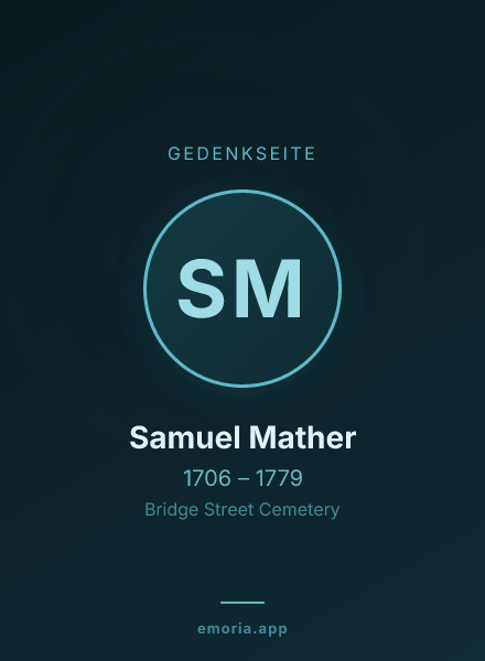 Gedenkportrait von Samuel Mather