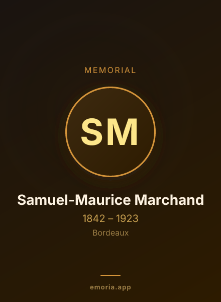 Memorial portrait of Samuel-Maurice Marchand