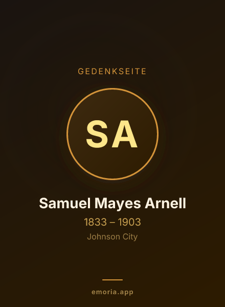 Gedenkportrait von Samuel Mayes Arnell