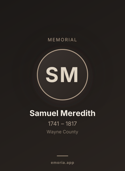 Memorial portrait of Samuel Meredith