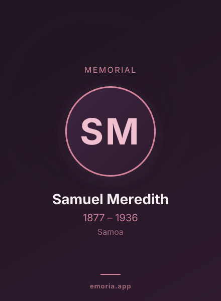 Memorial portrait of Samuel Meredith