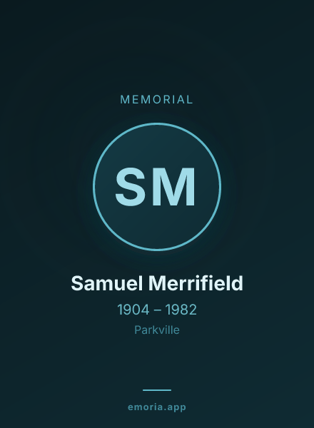 Memorial portrait of Samuel Merrifield