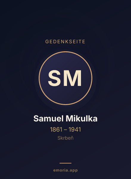 Gedenkportrait von Samuel Mikulka