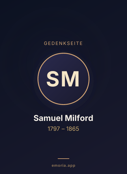 Gedenkportrait von Samuel Milford