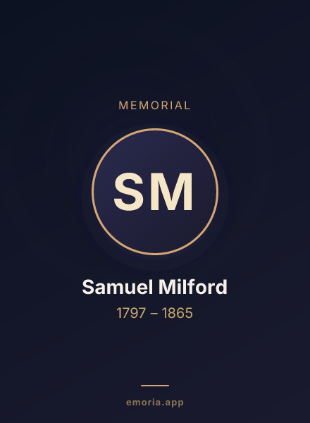 Memorial portrait of Samuel Milford