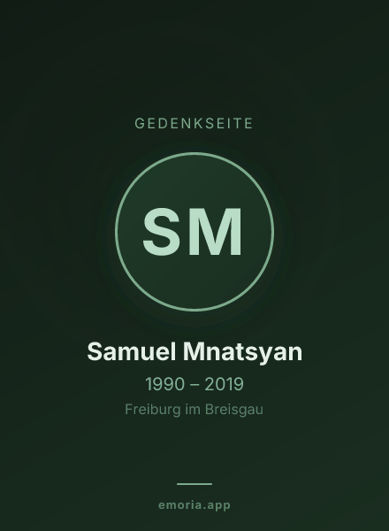 Gedenkportrait von Samuel Mnatsyan