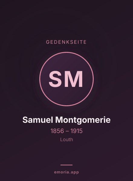 Gedenkportrait von Samuel Montgomerie