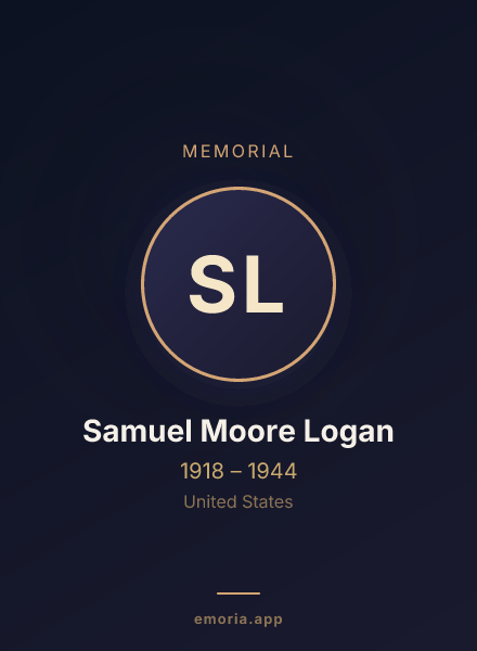 Memorial portrait of Samuel Moore Logan