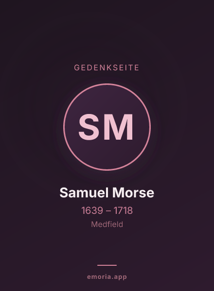 Gedenkportrait von Samuel Morse