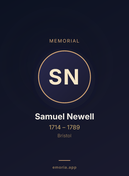 Memorial portrait of Samuel Newell