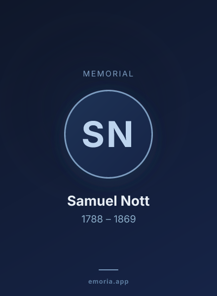 Memorial portrait of Samuel Nott