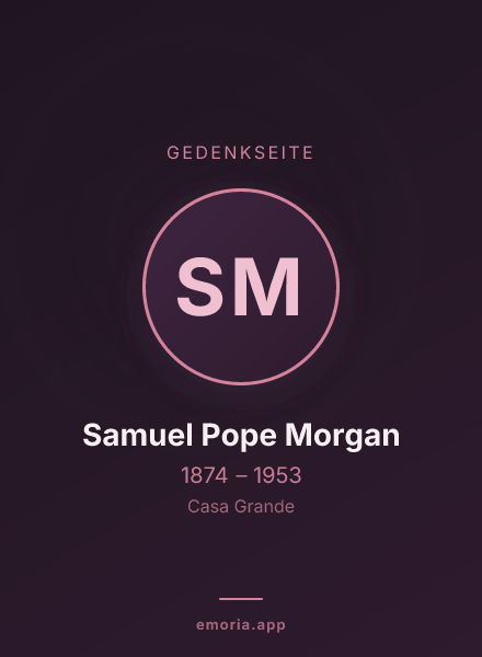 Gedenkportrait von Samuel Pope Morgan
