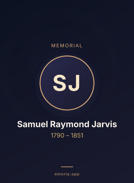 Memorial portrait of Samuel Raymond Jarvis