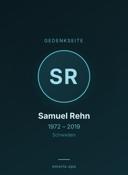 Gedenkportrait von Samuel Rehn