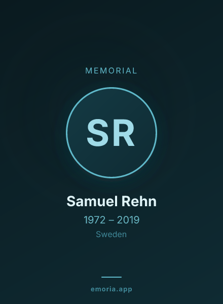 Memorial portrait of Samuel Rehn