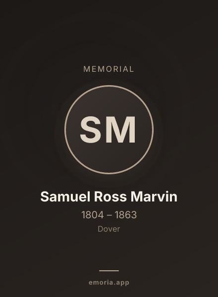 Memorial portrait of Samuel Ross Marvin