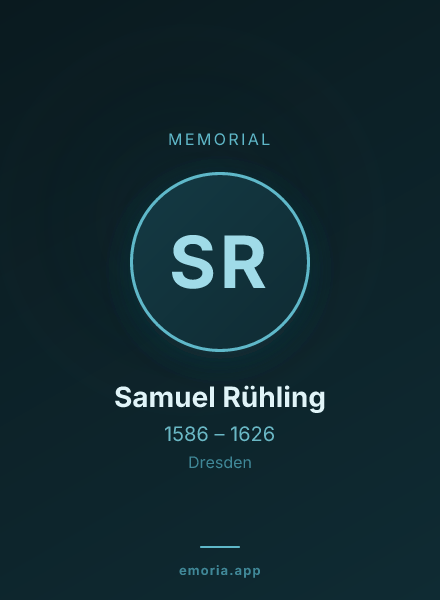 Memorial portrait of Samuel Rühling