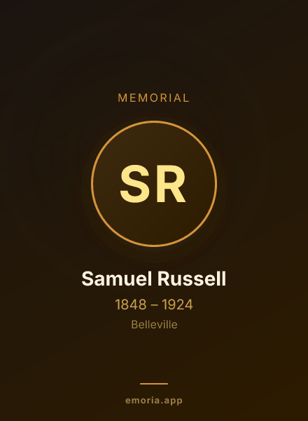 Memorial portrait of Samuel Russell