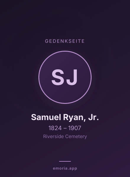 Gedenkportrait von Samuel Ryan, Jr.