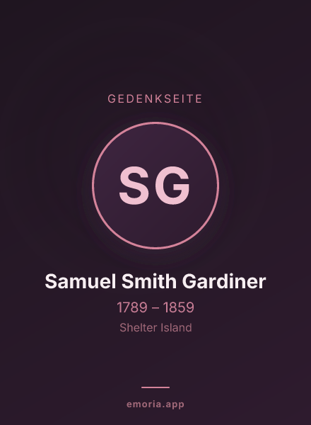 Gedenkportrait von Samuel Smith Gardiner