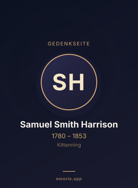 Gedenkportrait von Samuel Smith Harrison