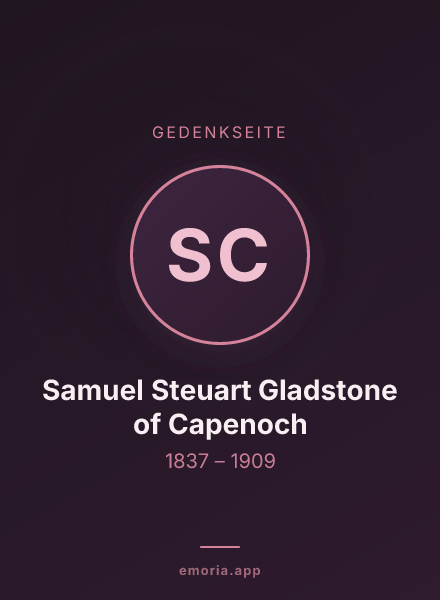 Gedenkportrait von Samuel Steuart Gladstone of Capenoch